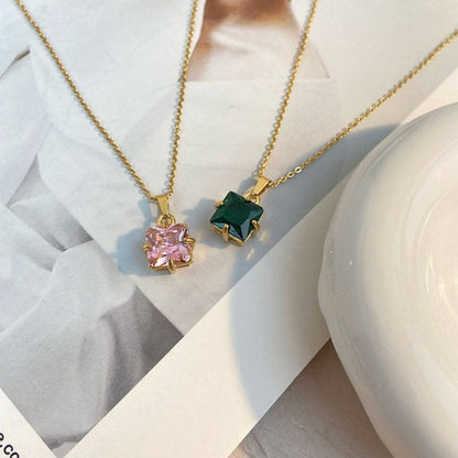 Necklace with Zirconia Pendant – Sparkling and Elegant | Twinolo
