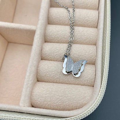 Gold Plated Necklace with Butterfly Pendant – Natural Charm | Twinolo