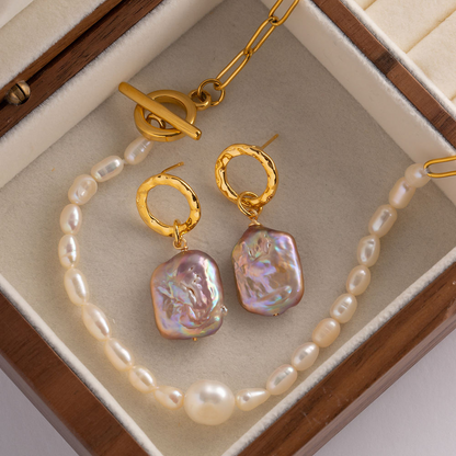 Pink Freshwater Pearl Earrings – Soft & Romantic | Twinolo