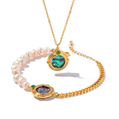 Necklace with Mother of Pearl Pendant – Soft & Stylish | Twinolo